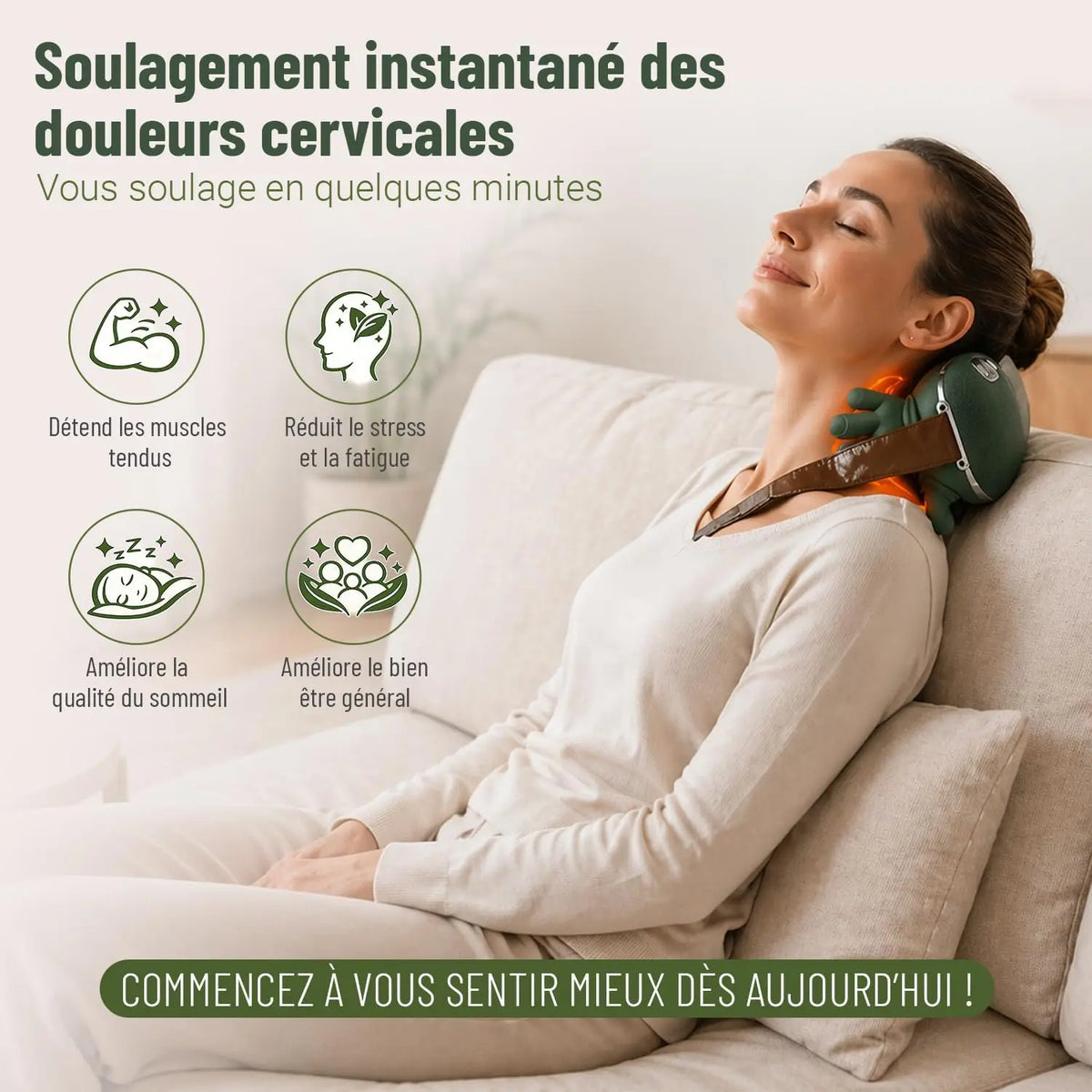 Coussin de massage Shiatsu – détails
