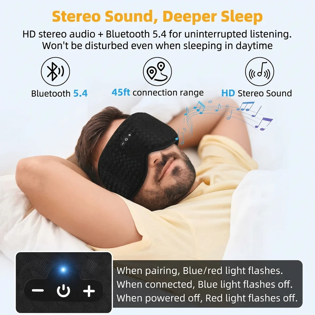 Masque de sommeil 3D avec micro – haut-parleurs