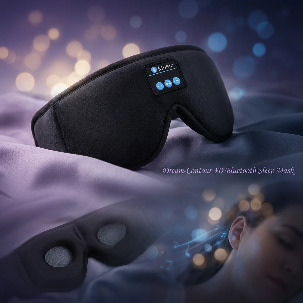 Masque de sommeil 3D Bluetooth – vue détaillée