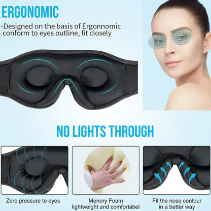 Masque de sommeil 3D Bluetooth – en situation