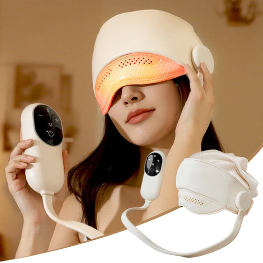 Masque de massage yeux et tête chauffant